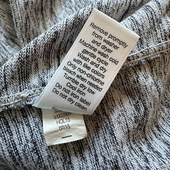 Athleta heather gray knit hooded poncho size M - Picture 8 of 8